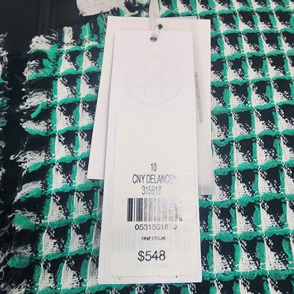 NWT Carlisle New York Women’s Delancey Tweed Dress Raw Edge Size 10 - Picture 7 of 8